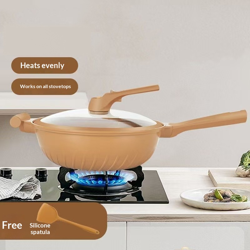 Clay Multi-functional Steaming And Cooking Wok With Low Pressure
