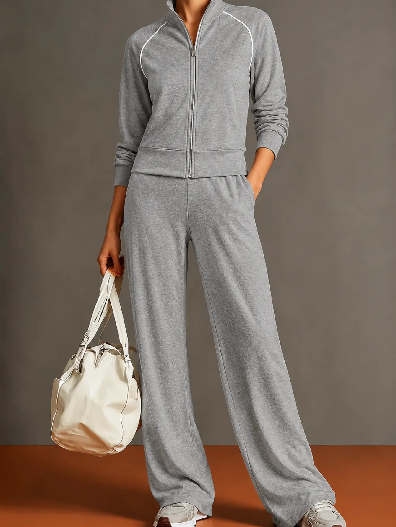 Women's casual two-piece outfit styled for everyday wear