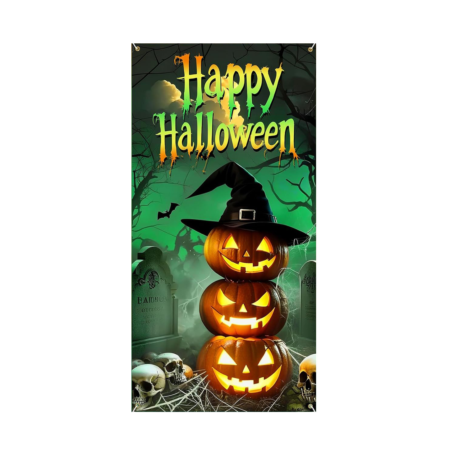 Halloween backdrop curtain door cover hanging decoration