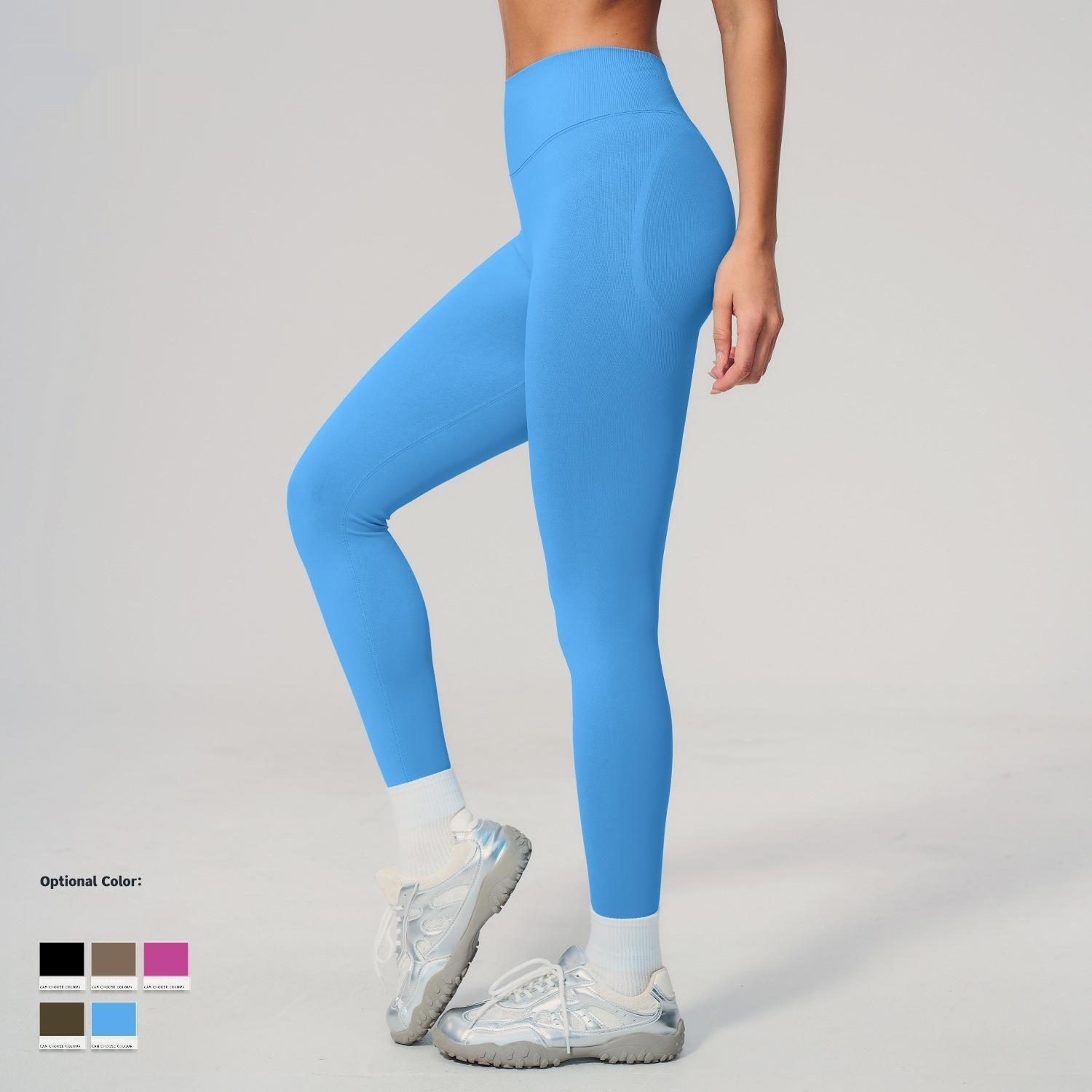 High Waisted And Tight Fitting Outdoor Running Pants