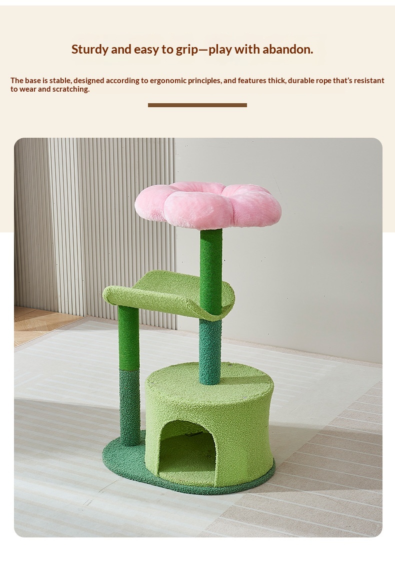 Fluffy Cat Tree Suitable For All Four Seasons detail photo 9
