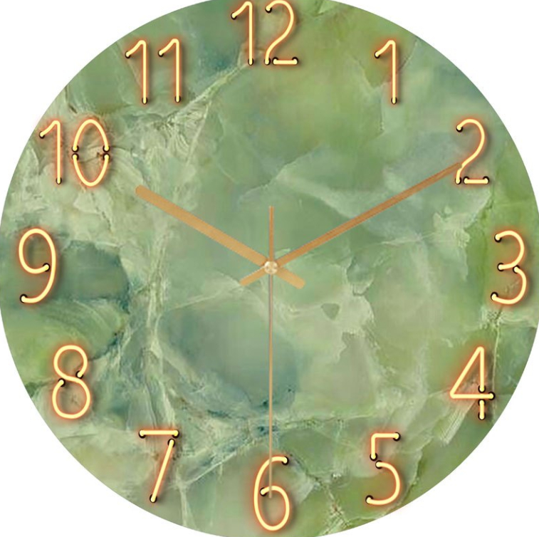 Glass Wall Clock, Sweep Movement, picture 7 of 7