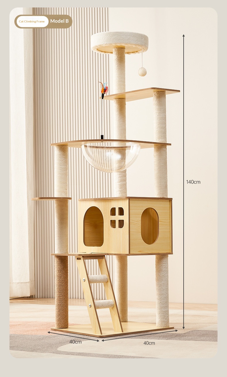 Cat Tree With Integrated Cat Bed detail photo 5
