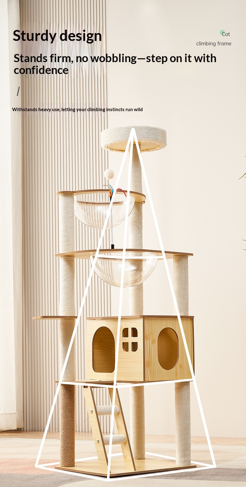 Cat Tree With Integrated Cat Bed detail photo 11