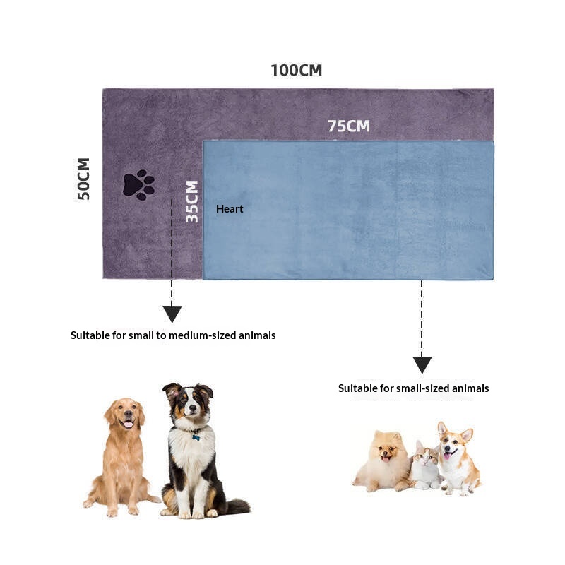Pet Bath Towel Mat Quick-drying And Highly Absorbent detail photo 2