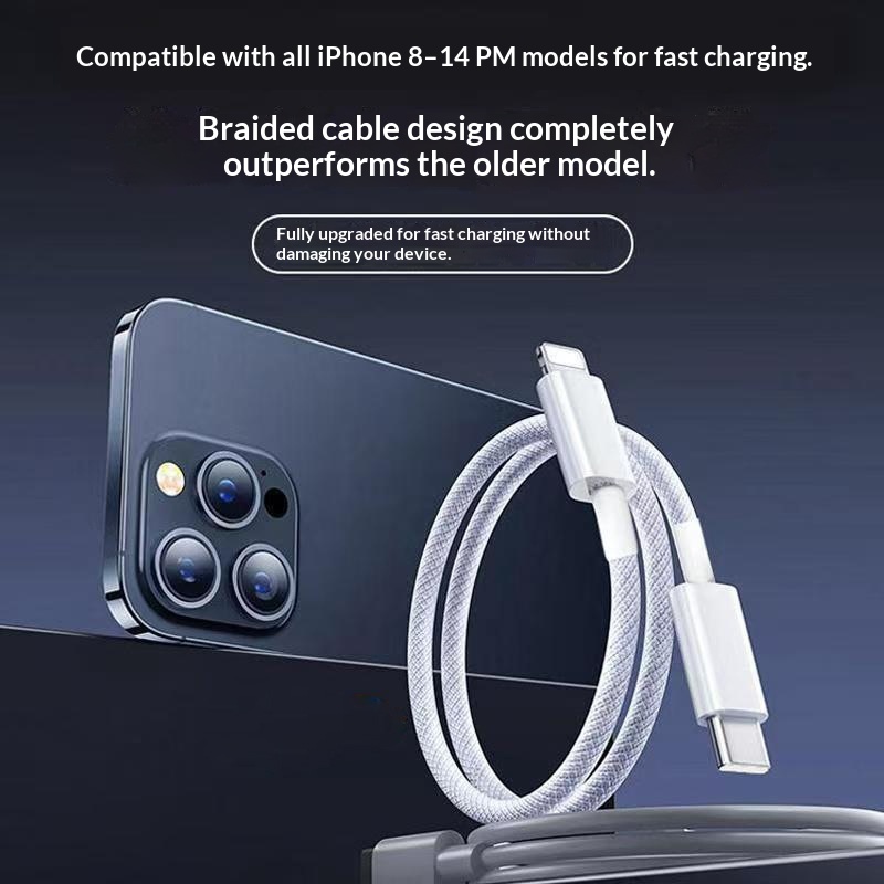 Fast-charging Braided Data Cable Phone Charging Cable