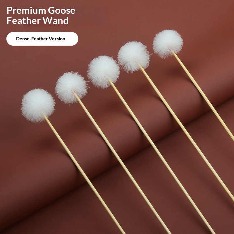 Professional Ear-picking Tool Ear-cleaning Massage Goose-feather Stick