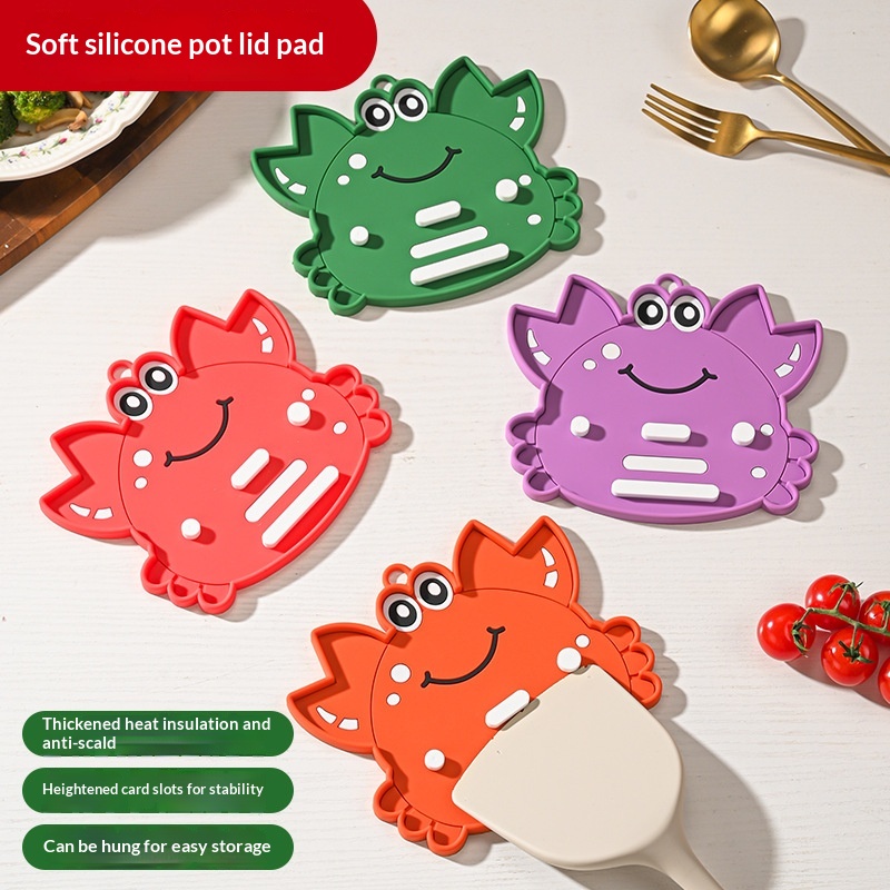 Cute Crab-Shaped Pot Lid Organizer And Holder