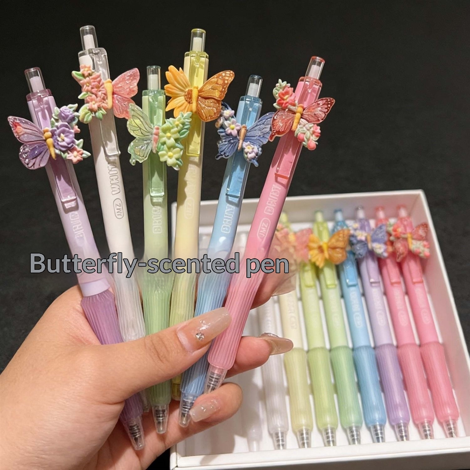 Huahua Stress-relief Butterfly-scented Neutral Pen
