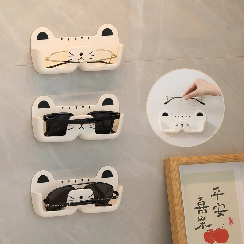 Bathroom Bedside Anti-Compression Wall-Mounted Eyeglass Storage RackBox