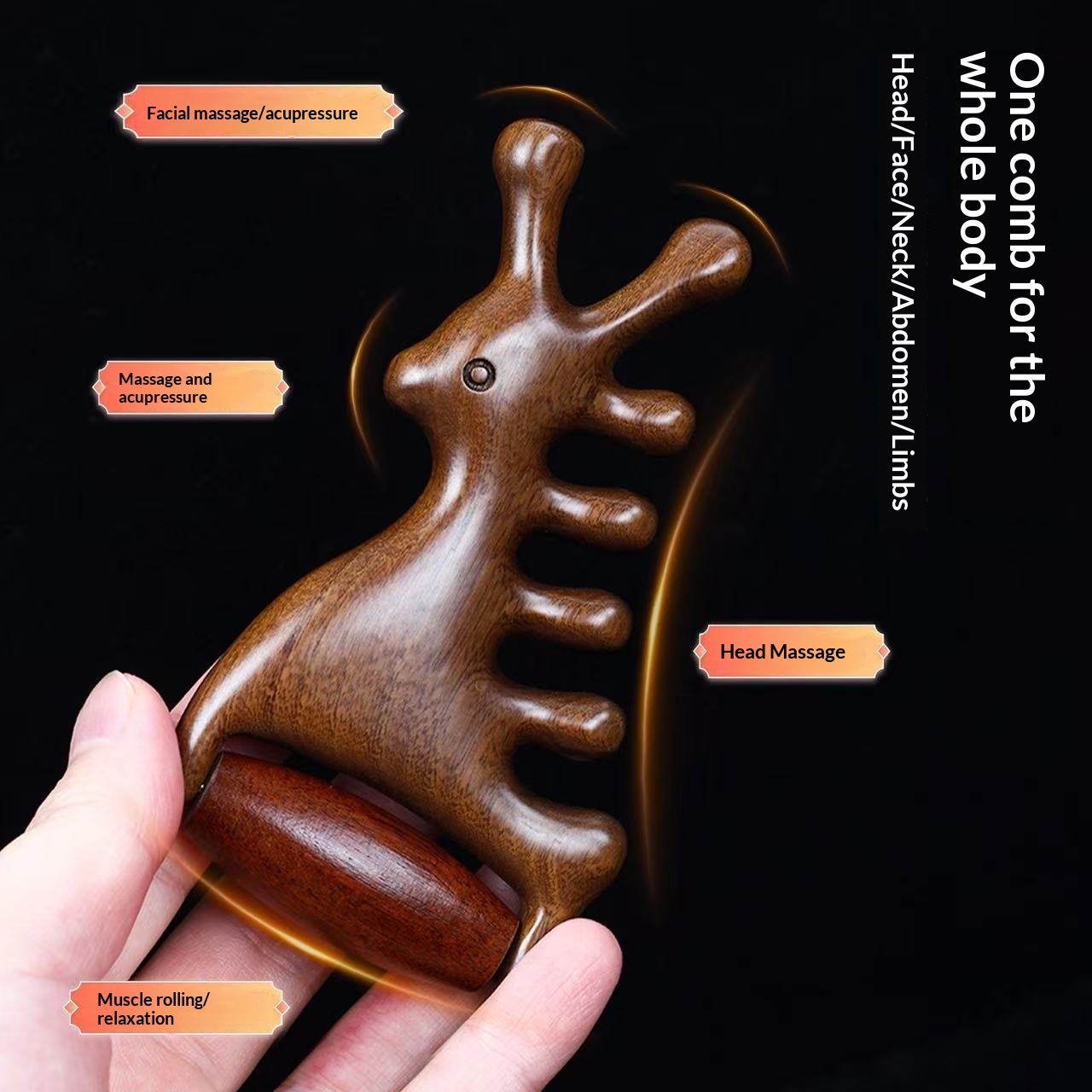 Sandalwood Meridian Massage Comb