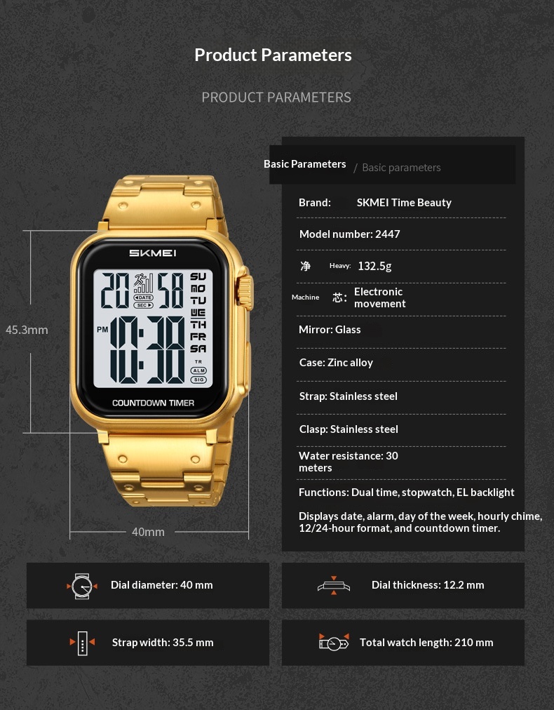 Skmei 2447 Digital watch for men