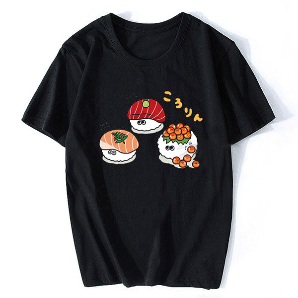 Summer Loose Short Sleeves T-shirt Men's And Women's Round Neck