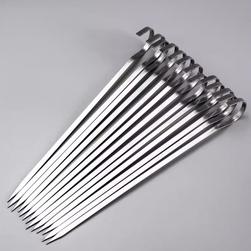 Stainless Steel Hanging Oven Flat Skewer