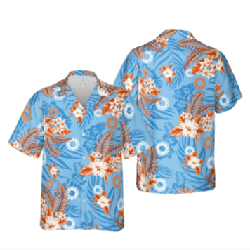Men's Hawaiian-print Short-sleeve Beach Vacation Style Shirt