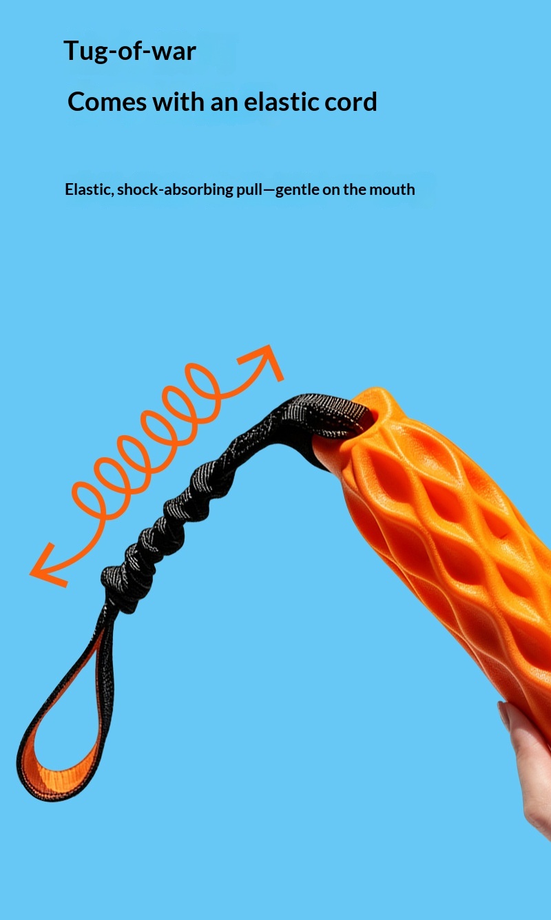 Rubber TPR Outdoor Chew Toy For Large And Small Dogs Interactive Tug-and-squeak Chew Stick detail photo 5