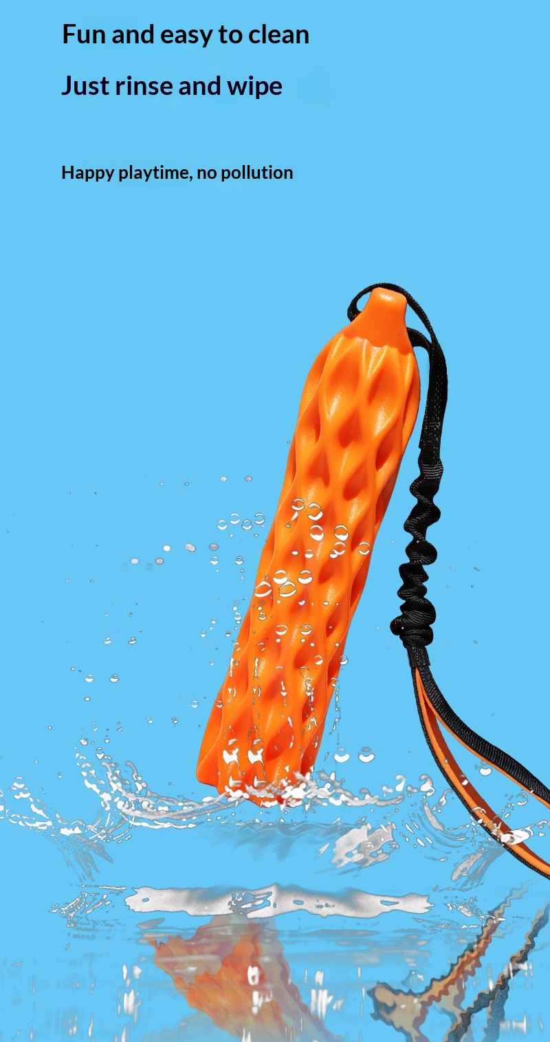 Rubber TPR Outdoor Chew Toy For Large And Small Dogs Interactive Tug-and-squeak Chew Stick detail photo 2