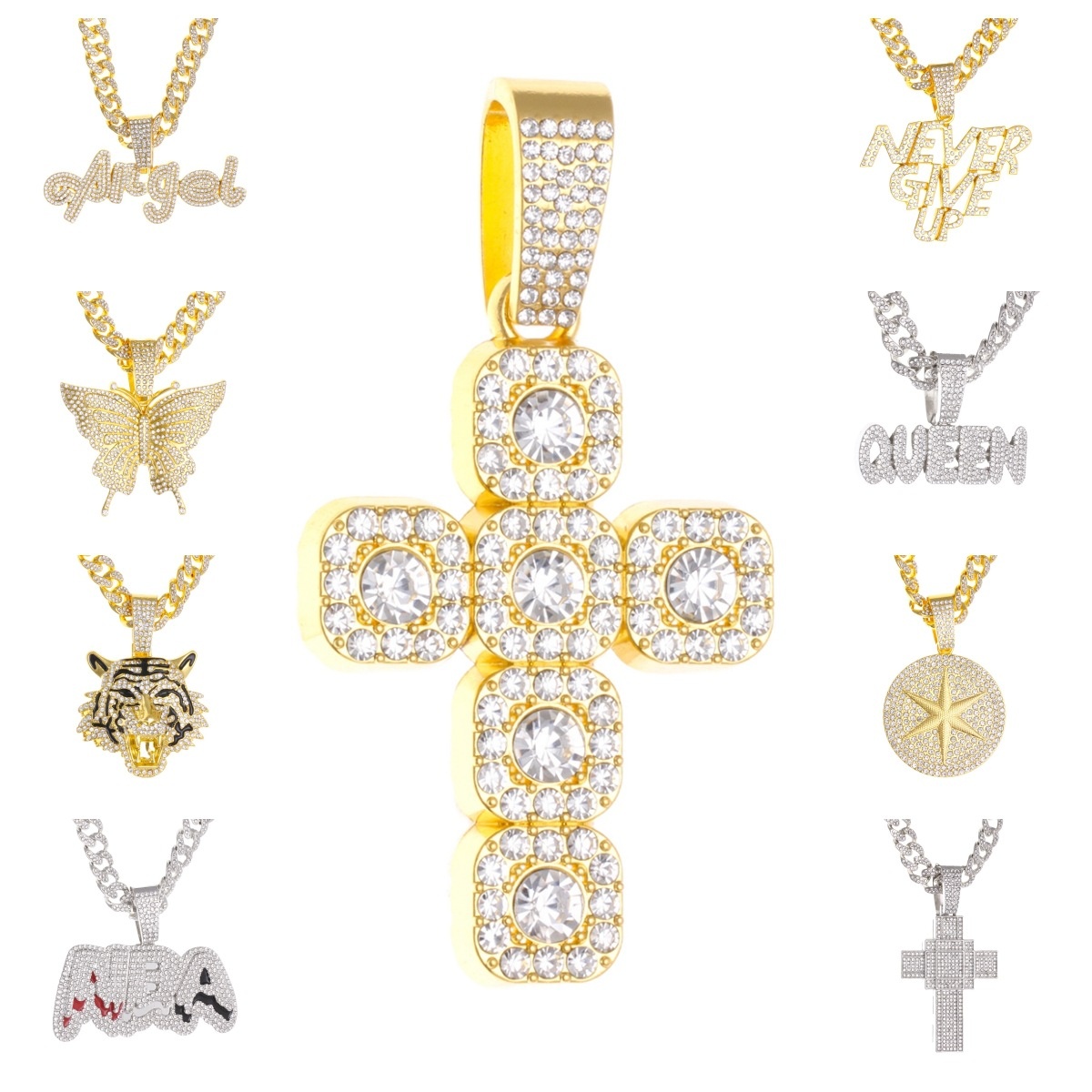 European And American-style Fully Diamond-studded Alloy Cub…
