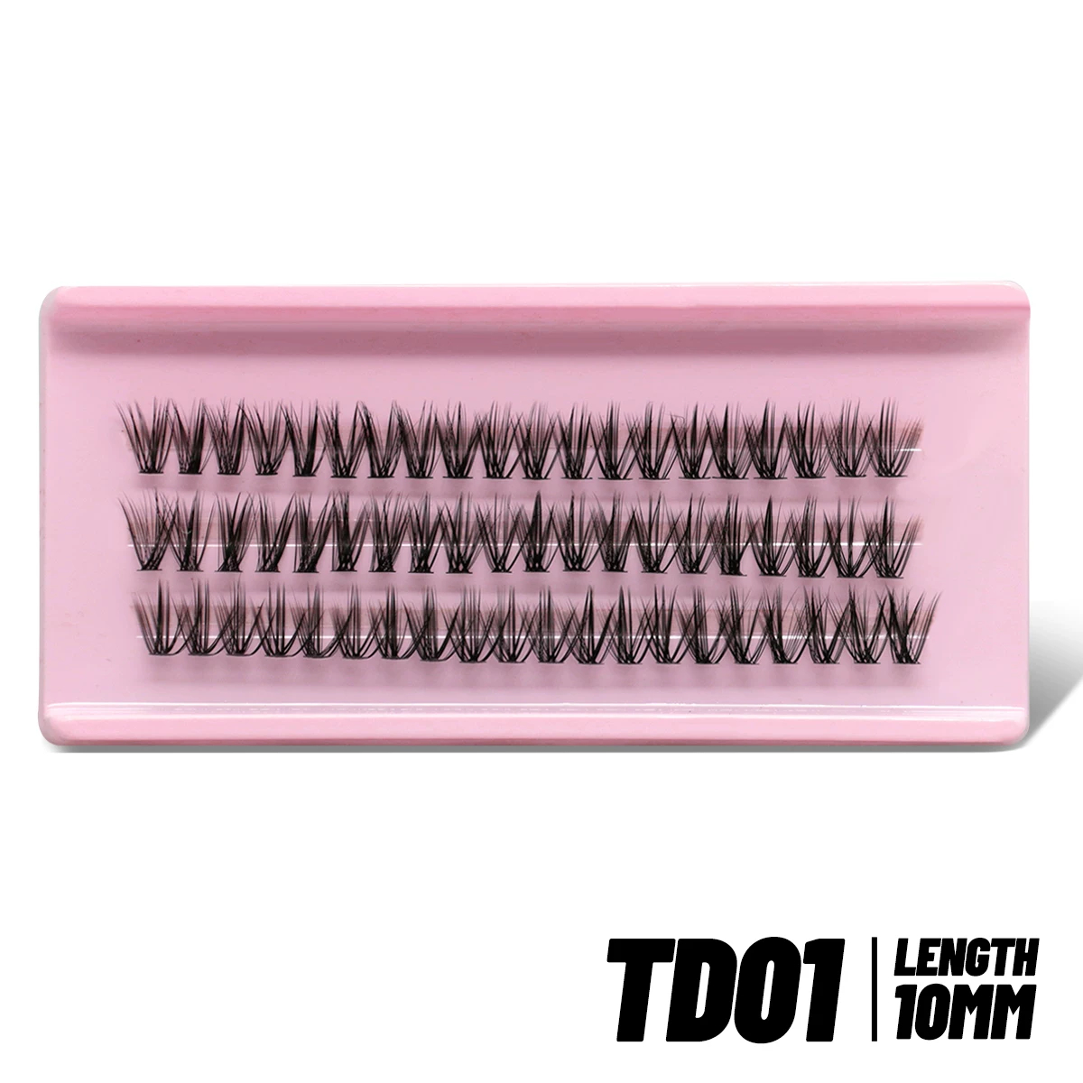 Segmented Natural Thick Curled False Eyelashes