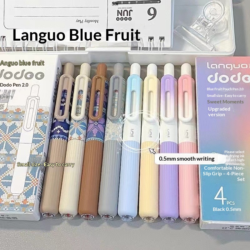 Lightly Sweet Blue Gradient High Appearance Unisex Click Pen