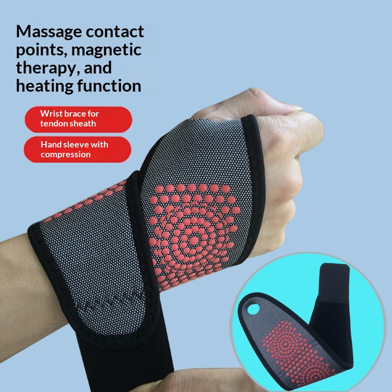 Sports Injury Magnetic Therapy Warming Far-infrared Granule Wrist Support Wristband