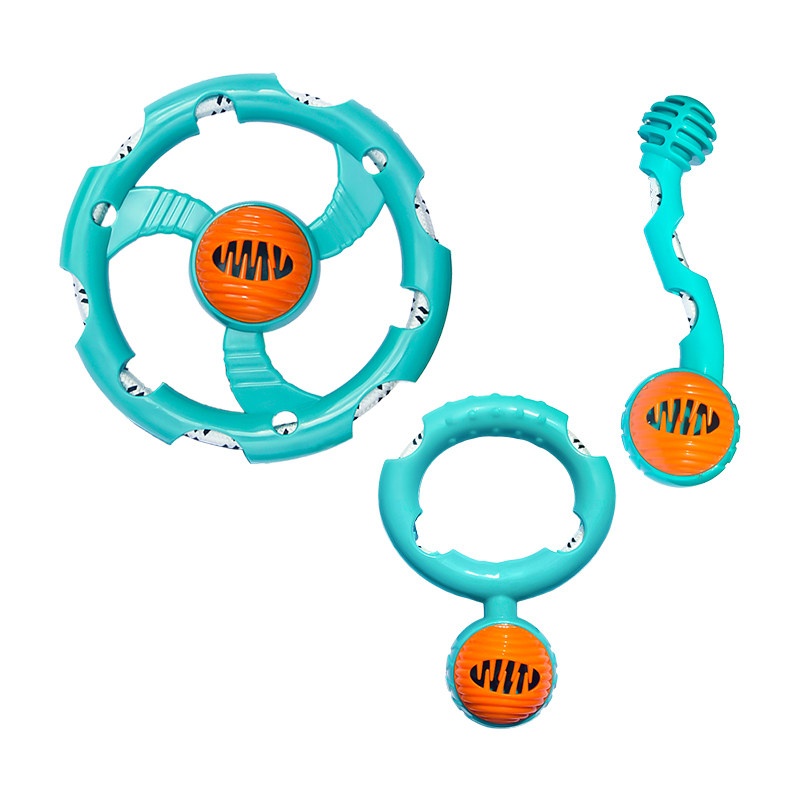 Dog Toy, Treat-dispensing Frisbee, Squeaky, Bite-resistant, And Teeth-chewing Set 