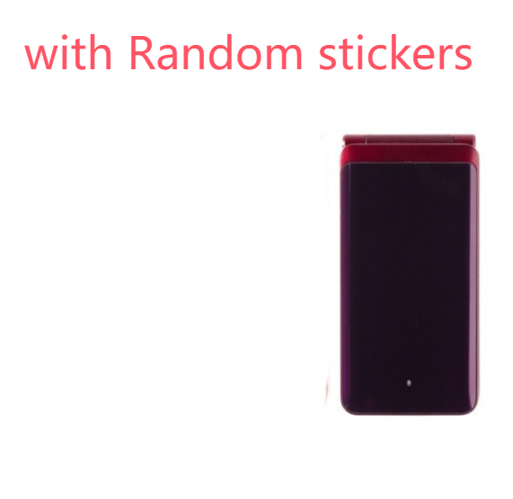 Loud And Large Flip Button Old Man-machine in Red with Random stickers