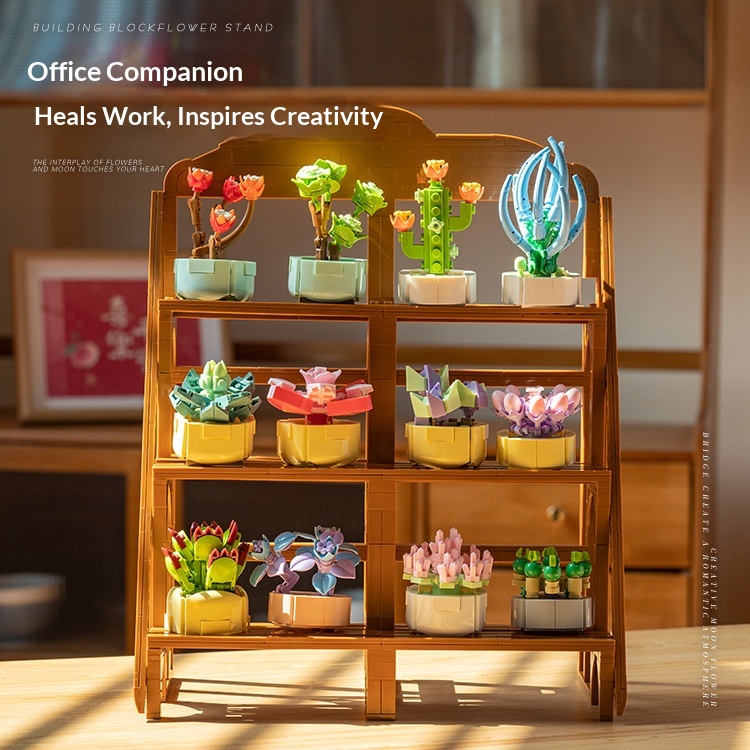 Succulent Building Block DIY Assembly Ornament