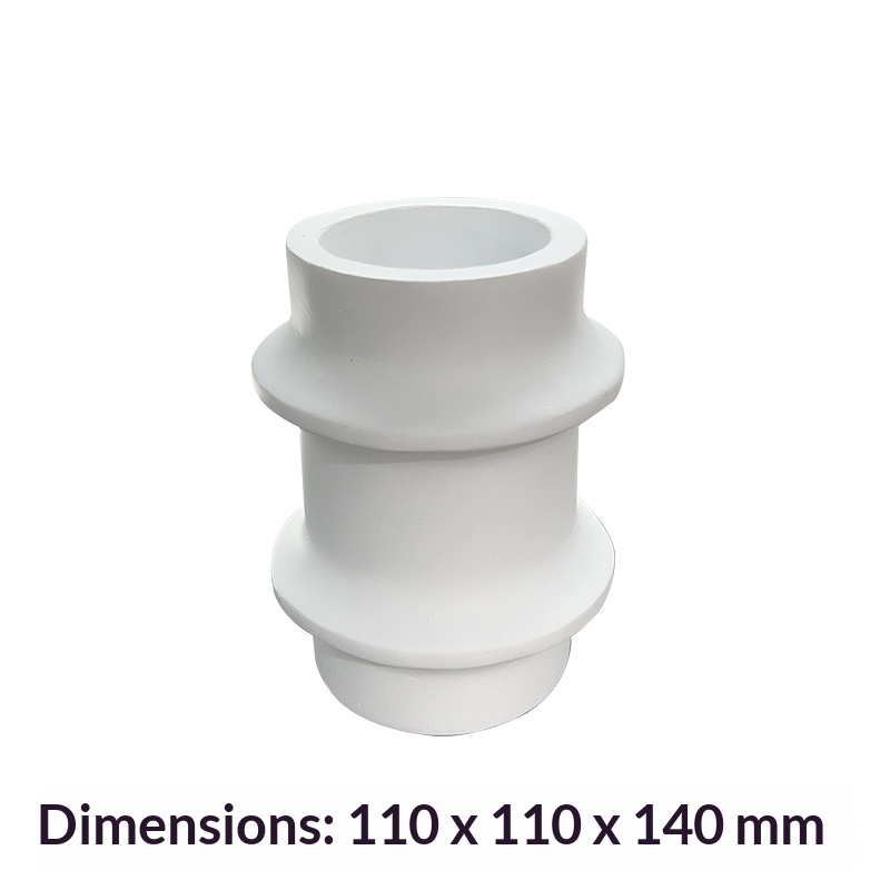 Small Faux Marble Bamboo Vase Table Decor Resin