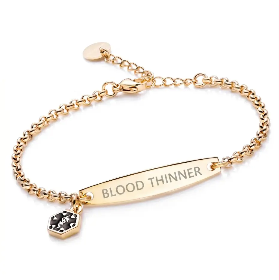 Stainless Steel Bracelet Silver-colored Bent-plate Laser-engraved Chain Lock
