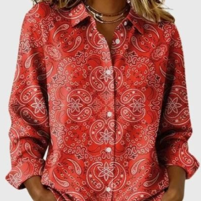 Casual And Fashionable Women's Long-sleeve Shirt