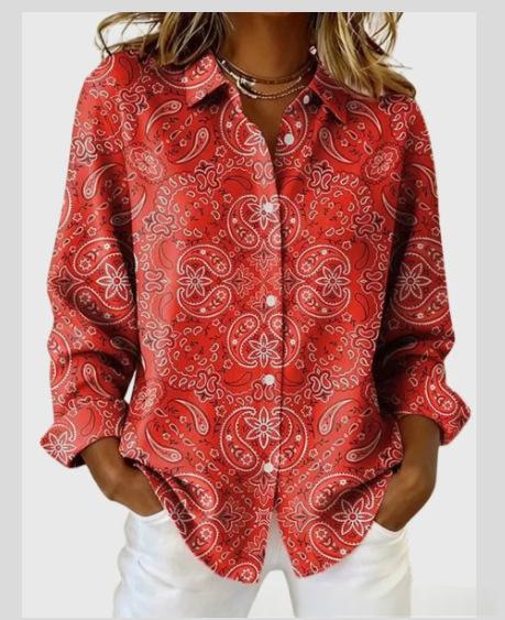 Casual And Fashionable Women's Long-sleeve Shirt