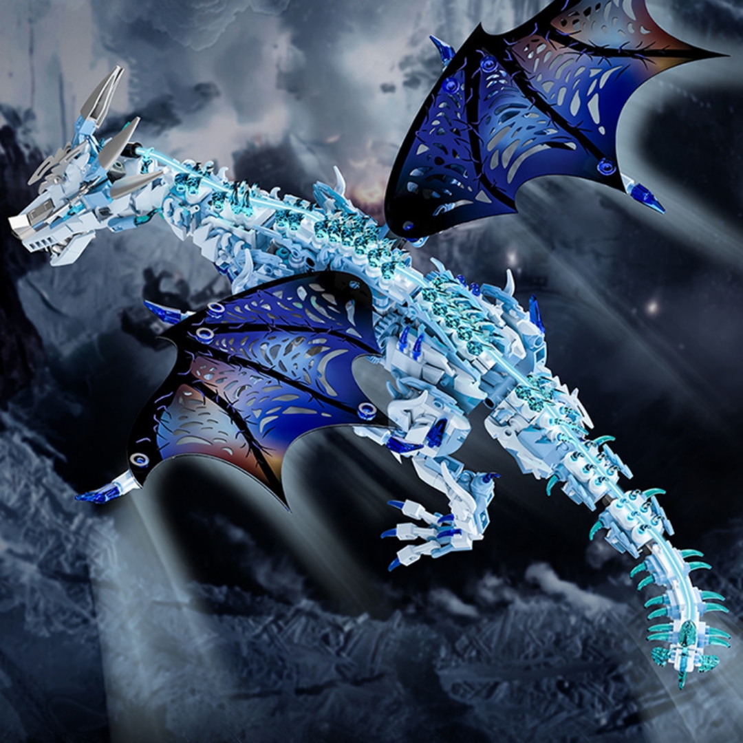 Frost Dragon Children's Educational Small-Particle Building Block Toy Frost Dragon
