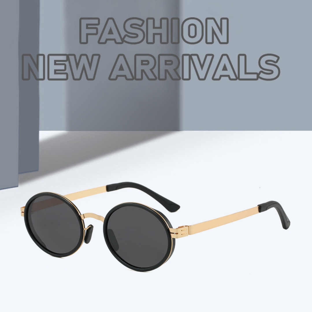 European And American Fashion Polarized Round-frame High-end Sunglasses