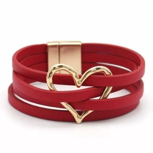 Best-selling Cross-design Leather Bracelet For Women Fashionable Color-block Style