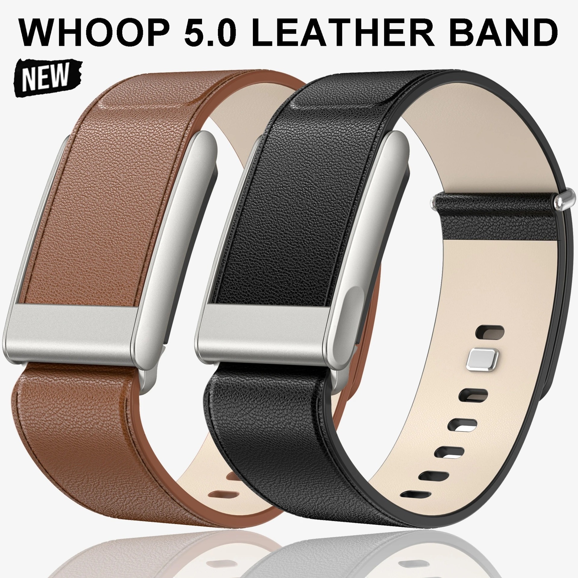 Compatible With Whoop 50 MG Peak Leather Strap