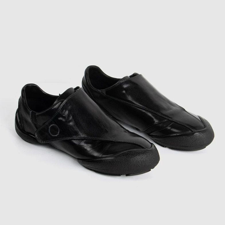 Original Design Embroidered Velcro Sports Casual Shoes Black 36