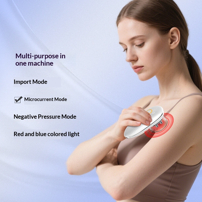 Light-based Negative-pressure Liposuction Massager, Microcurrent Facial Lifting And Firming Beauty Device