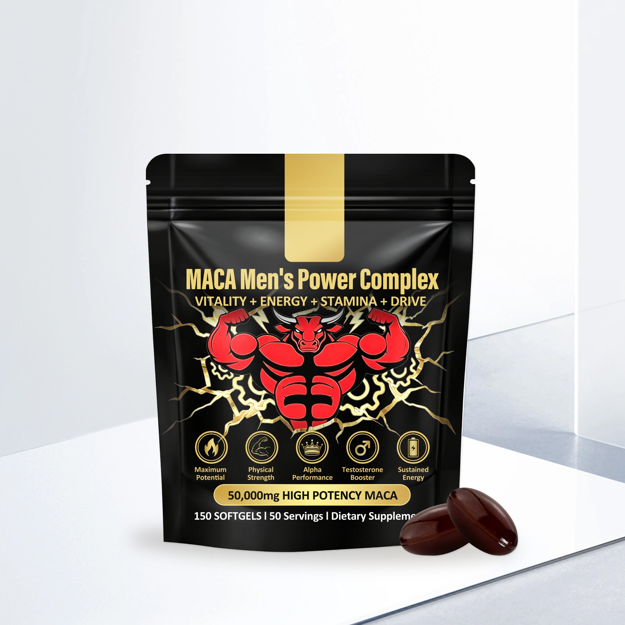 Daily Antioxidant Soft Capsules For Mens Vitality Support