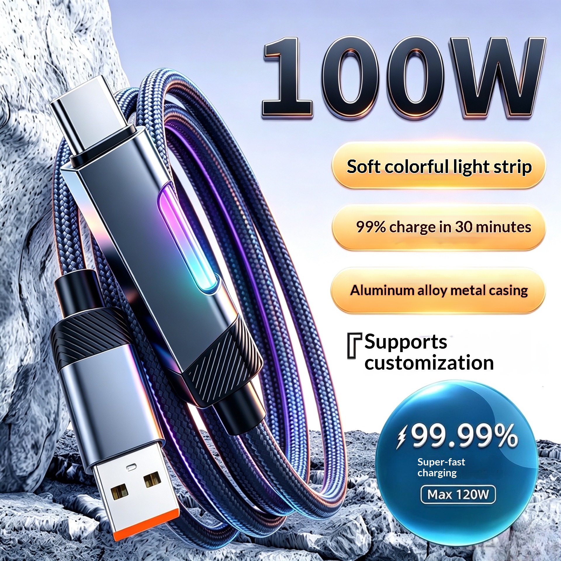 240W High-power Charging With A Vibrant Breathing Light