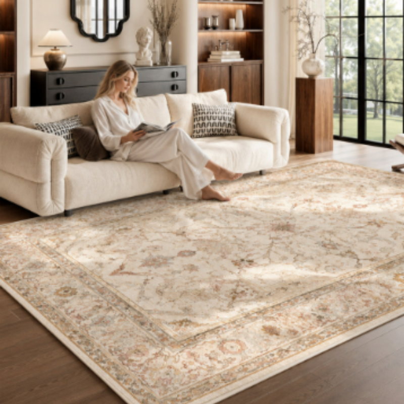 Washable Wrinkle-free Carpet Non-slip Floor Mat For Living Room And Study
