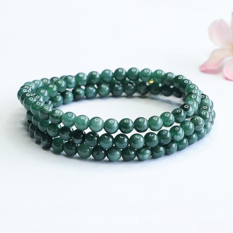 Natural Grade A Jadeite Bead Necklace