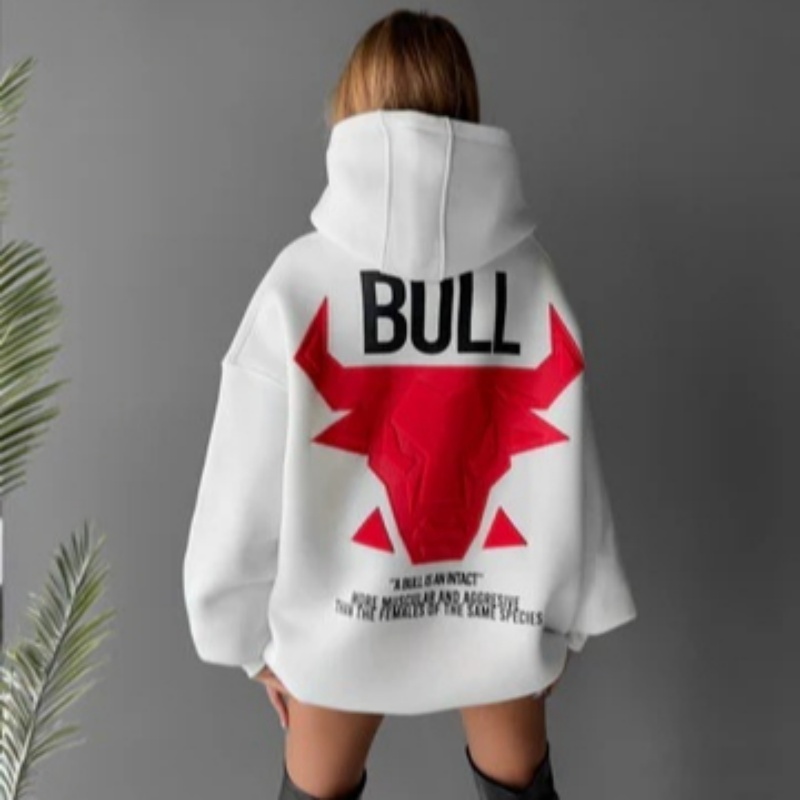 Men's Digital-Print Hooded Pullover Casual Sweatshirt