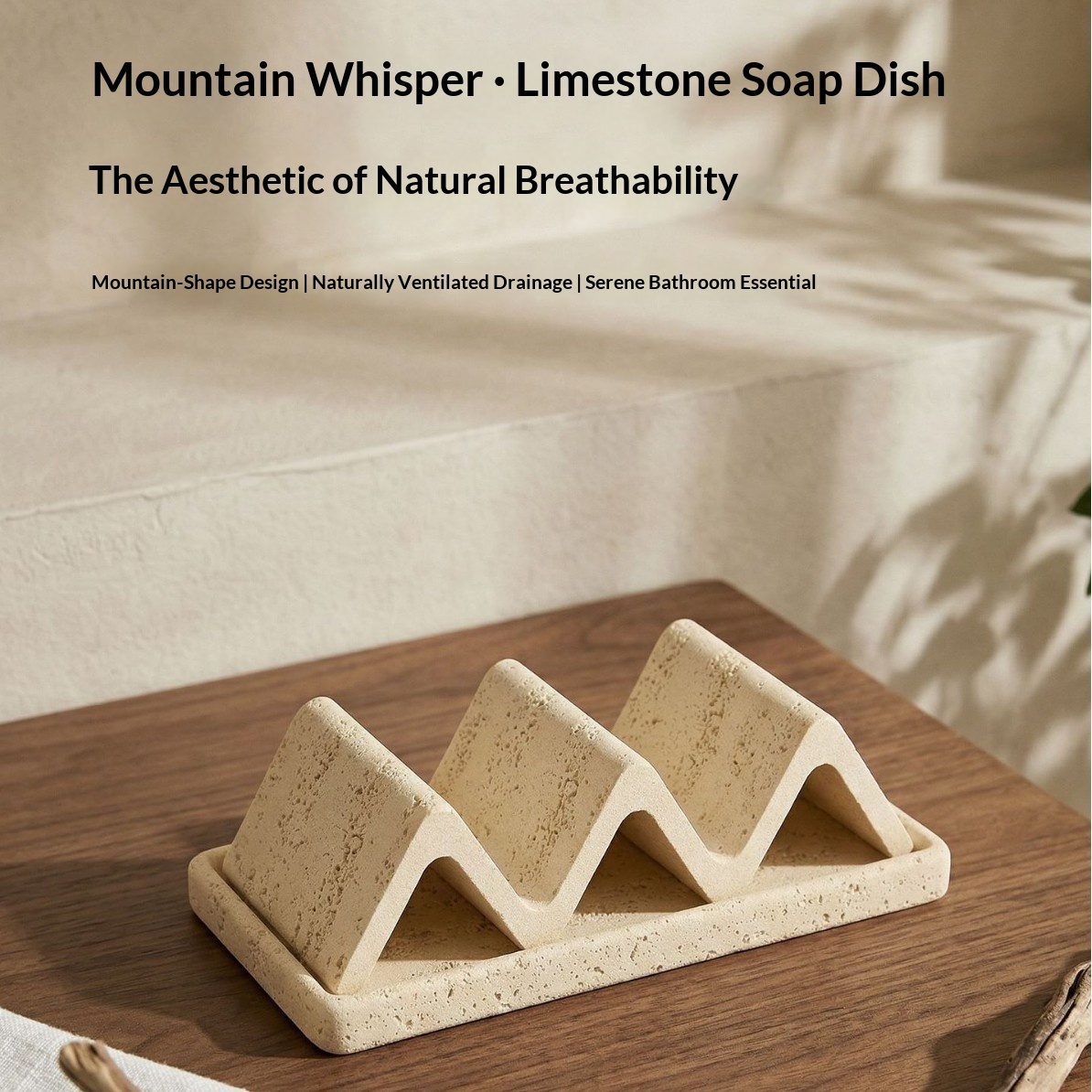 Travertine Soap Dish Fragrant Soap Tray