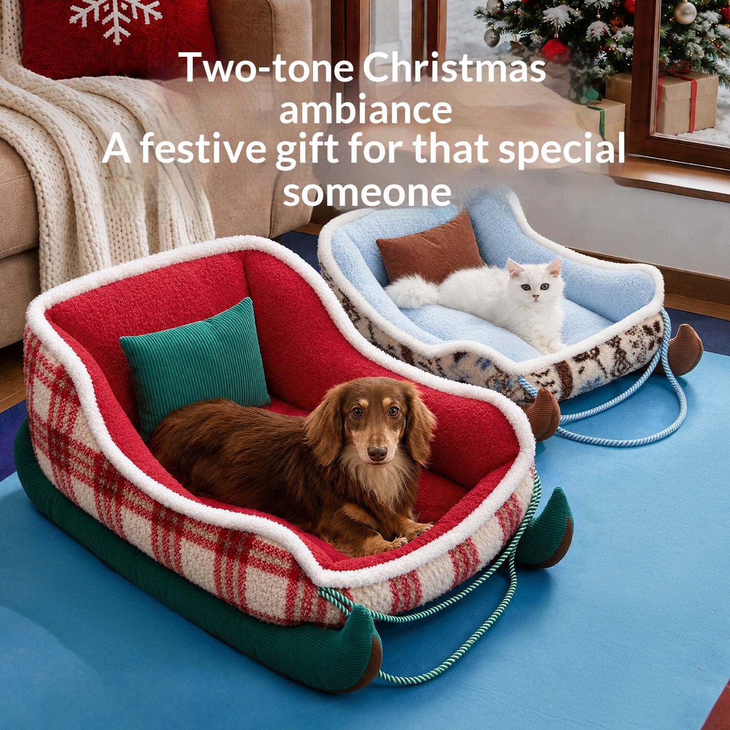 New Four-season Universal Semi-enclosed Winter Warm Cat Bed detail photo 3
