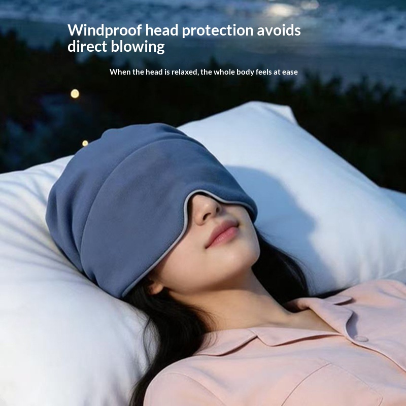 Microgravity DeepSleep Cap Eye Mask Head Protection For Sleep And Darkness