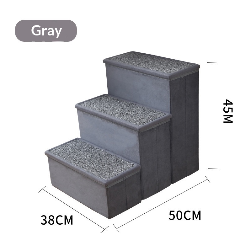 Pet Stairs, Three Steps, Foldable, Thickened, Non-slip For Dogs - Pet Stairs, Three Steps, Foldable, Thickened, Non-slip For Dogs 3Style