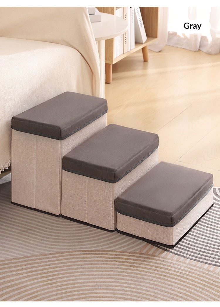 Pet Stairs, Three Steps, Foldable, Thickened, Non-slip For Dogs detail photo 8