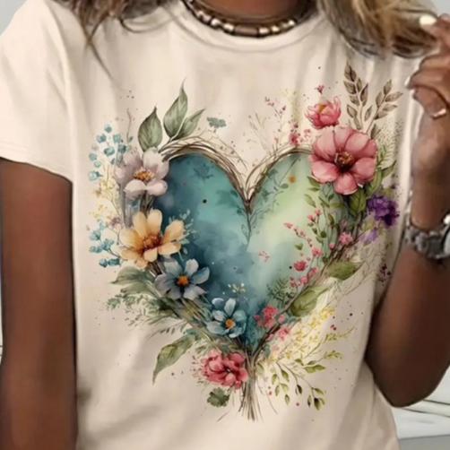 Fashionable Casual Versatile Womens Short-sleeve T-shirt