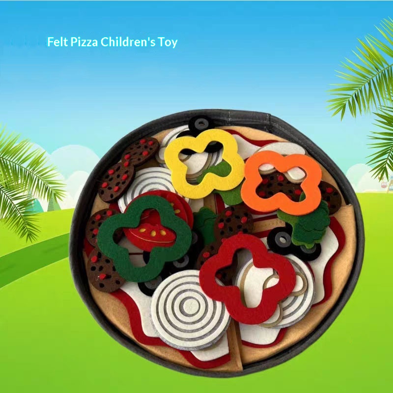 Creative Felt Pizza Playset Toy